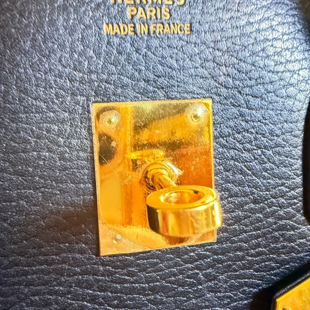 Rare Vintage 2003 Hermes Birkin 35 Ardennes leather Gold hardware & Entrupy COA - Picture 11 of 17